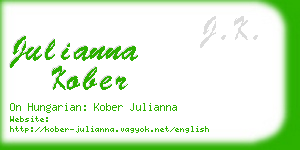 julianna kober business card